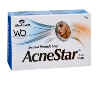 AcneStar Benzoyl Peroxide Soap – 75 gm (Made in India)
