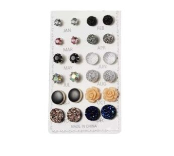 Ear Ring set for girl 12 Pairs New Fashion Women