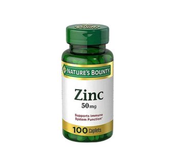 Nature’s Bounty Zinc 50 mg Caplets 100 counts