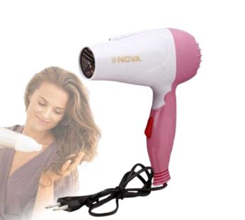 New NV-658 Folding Hair Dryer – Pink and White