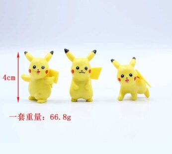 10pcs/6pcs Pokemon Pikachu Action Figure Pet Collection Pocket Monster Anime Model Toys Doll Kids Christmas Gift Children Gifts