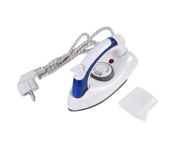 SOKANY Mini Portable Foldable Electric Steam Iron for Clothes with 3 Gears PTFE Baseplate Handheld Flatiron EU Plug – white